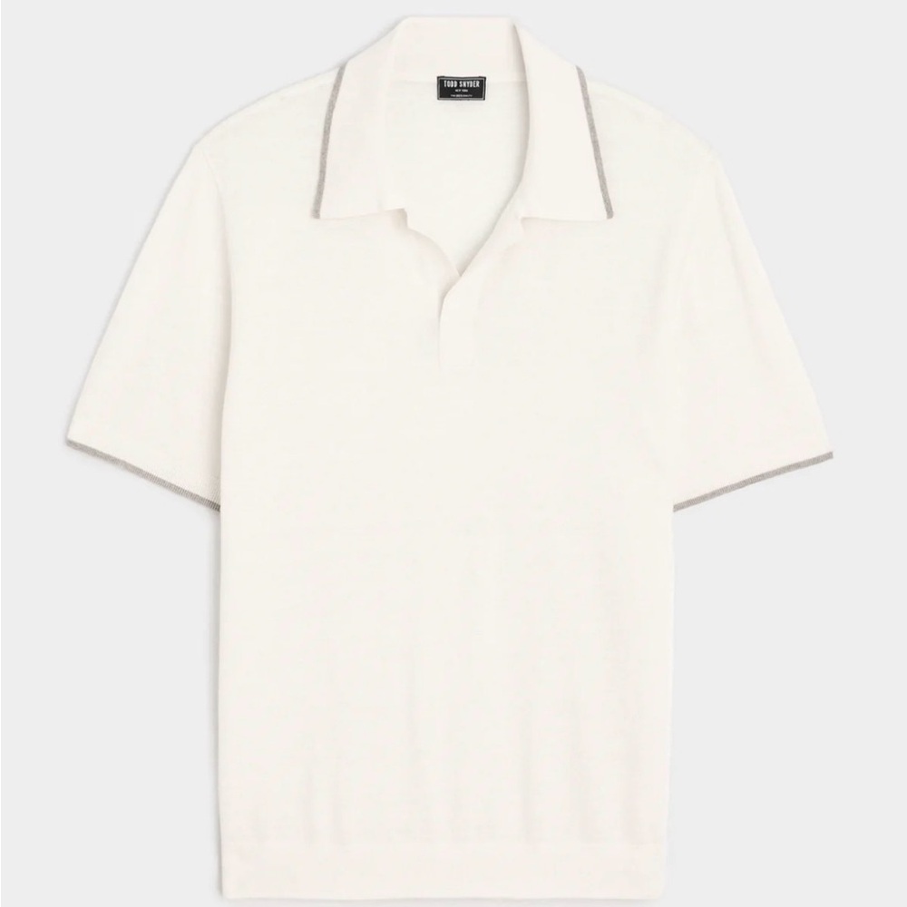 Todd Snyder silk cashmere Cream Polo
